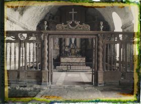 Image représentant Ile de France, Hte Isle, Intérieur de l'Eglise taillée dans le roc