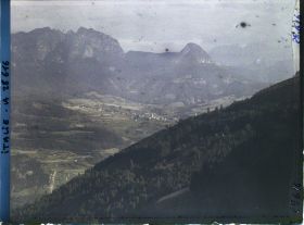 Image représentant Massif du Catinaccio (Rosengarten) pris depuis le village de Collabo (Klobenstein)