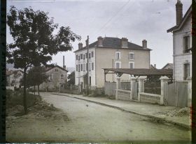 Image représentant France, Pagny s/ Moselle, Reconstructions rue de Strasbourg