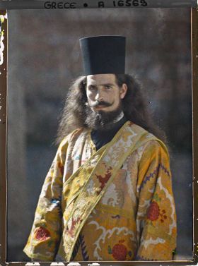 Image représentant Turquie, Hilendar, Le Père Arthémios sous Diacre