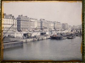 Image représentant Le Quai de Paris, vu du pont Boieldieu