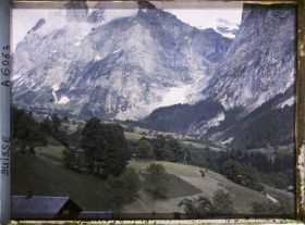 Image représentant Grindelwald, le Wetterhorn et le glacier de Grindelwald