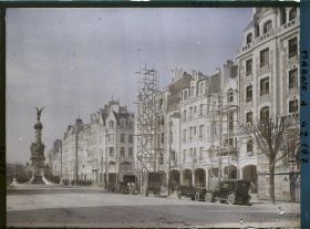 Image représentant France, Reims, Place Drouet d'Erlon, réfection des anciens arceaux