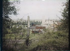 Image représentant France, Farbus, Paysage vers l'Eglise en Construction