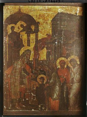 Image représentant Turquie, Hilendar, Icône Popskaia - Présentation de la Vierge au Temple