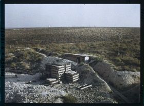 Image représentant France, Fort de Vaux, Ce qui reste du Bois du Chapitre vu du fort de Vaux