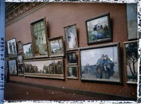 Image représentant Le Salon des artistes français au Grand Palais, tableaux