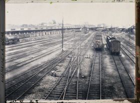 Image représentant Prusse, Dortmund, Une vue sur les voies vers la Ville