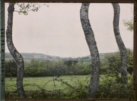 Image représentant Les hauteurs de Port-en-Bressin vues de la route de Commes