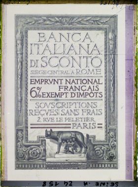 Image représentant Affiche de l'emprunt national de 1920, Banca Italiana di Sconto