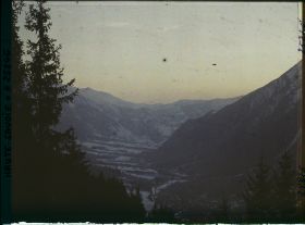Image représentant France Les Alpes, La mer de Glace, Soleil Couchant vers le Col des Voza