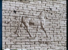 Image représentant Porte d'Ishtar : le taureau symbole d'Adad le dieu de l'orage