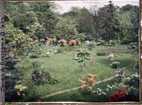 Image représentant " Étangs " et pelouse fleurie du marais vus du sud-ouest