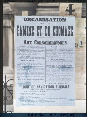 Image représentant Affiche de la Ligue de navigation fluviale pour les élections législatives de novembre 1919