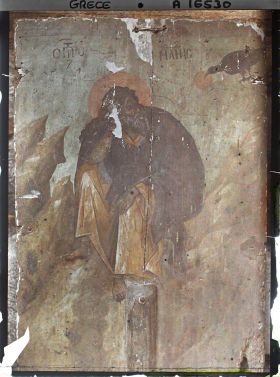 Image représentant Turquie, Hilendar, Icone du Prophète Elie