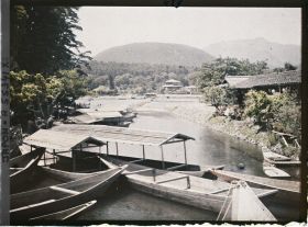 Image représentant bateaux de tourisme sur la rivière Hozugawa