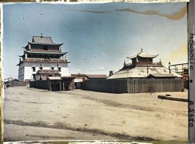 Image représentant Le temple Megjid janraiseg et la faculté Güngaachoilin, monastère de Gandan