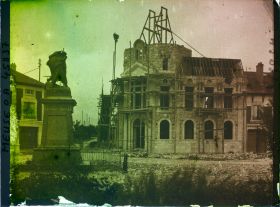 Image représentant France, Fresnes en Woëvre, Hôtel de Ville en reconstruction