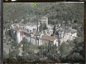 Image représentant Turquie, Hilendar, Panorama du Monastère de Hilendar