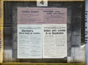 Image représentant Affiche pour les élections législatives des 22 et 29 avril, Fédération autonome des Locataires