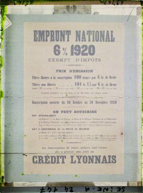 Image représentant Affiche de l'emprunt national de 1920, Crédit Lyonnais