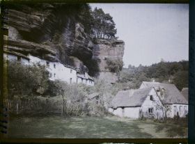 Image représentant Alsace, La Petite Pierre, Type de Maisons construites dans le rocher