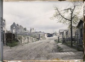 Image représentant France, Brimont, Entrée du Village