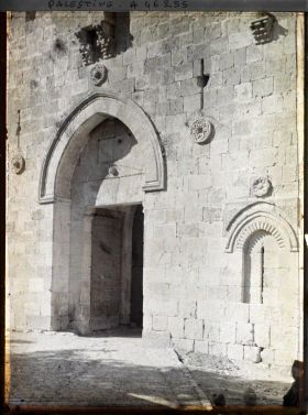 Image représentant Vue rapprochée de la Porte de David, dite Porte de Sion