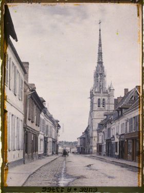Image représentant La rue Sainte-Foy et l'église