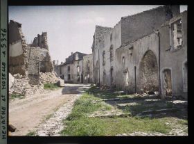 Image représentant France, Gerbeviller, La rue aboutissant à la rue Gambetta