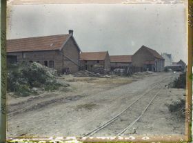 Image représentant France, Neuville St Waast, Fermes reconstruites
