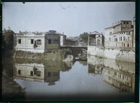 Image représentant France, Verdun, Les bords de la Meuse : Vue prise du Pont du Théâtre