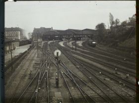 Image représentant Prusse, Aix-la-Chapelle, Une vue sur la Gare