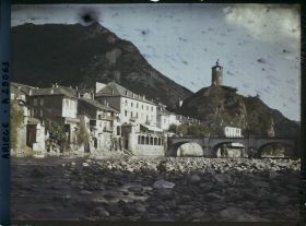 Image représentant L'Ariège, le pont et la tour de Castella