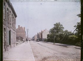 Image représentant France, Bailleul, Perspective sur la rue de la Gare