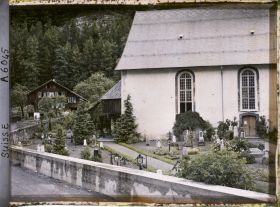 Image représentant L'église et le cimetière de Meiringen