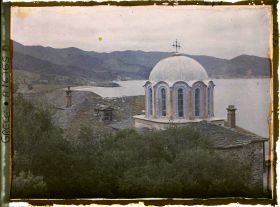 Image représentant Mont Athos, Vatopédi, La Chapelle de l'Arsenal et le Golfe de Vatopédi