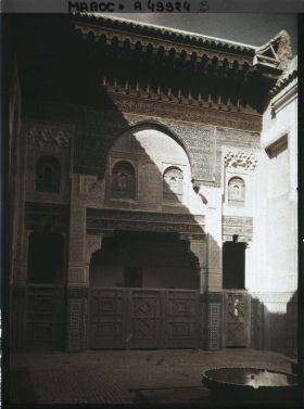 Image représentant La cour de la madrasa Bou Inaniya