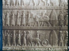 Image représentant Escalier nord de l'Apadana, détail de la procession des tributaires