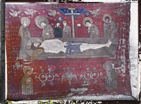 Image représentant Turquie, Hilendar, Troisième étoffe représentant la mort du Christ