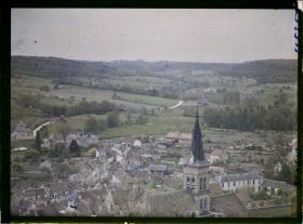 Image représentant France, Chevreuse, Ponorama de Chevreuse vue depuis la Madeleine