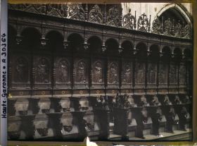 Image représentant France, St-Bertrand-de-Comminges, Cloître de la Cathédrale, Les Stalles