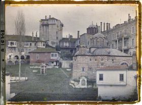 Image représentant Mont Athos, Vatopédi, Une partie de la Cour