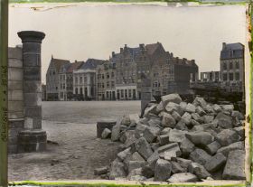 Image représentant Belgique, Ypres, Un Coin de la Grande Place