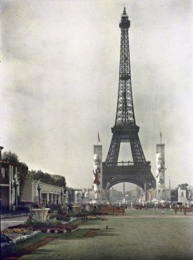 Image représentant L'Exposition internationale, les jardins du Champ-de-Mars