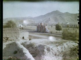 Image représentant Afghanistan, kaboul, Vue vers le Château de Bala-Hissar et Portique de la grande Mosquée