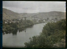 Image représentant France, Cahors, Le Lot vu vers l'aval, vue prise de la tour des pendus