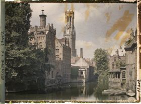 Image représentant Belgique, Bruges, Le Quai du Rosaire et le Beffroi