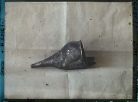 Image représentant Vase (à boire : Rhyton ?) ciselé, provenant de Mycènes