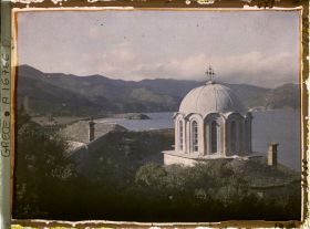 Image représentant Mont Athos, Vatopédi, La Chapelle de l'Arsenal et le Golfe de Vatopédi